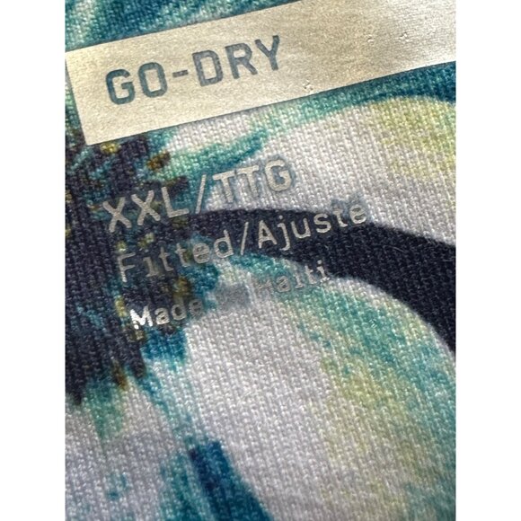 Old Navy Active Go Dry Crop Leggings Floral High-Rise Mesh-Hem Compression XXL - Picture 7 of 13